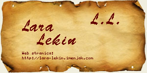 Lara Lekin vizit kartica
